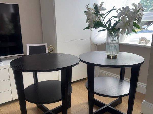 IKEA Black Coffee/Side Tables - Set of 2 - Main image