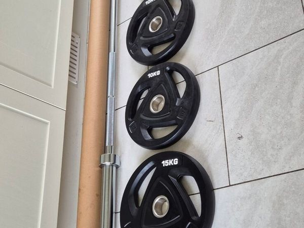 Brand new olympic tri grip weight lifting set - Main image