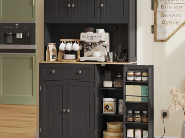 173 cm Tall Kitchen Cupboard with Charging Station - Main image