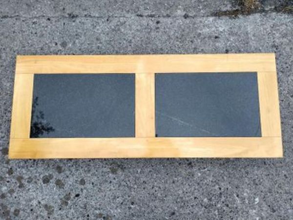 Solid Oak Hall Console Table with Granite inserts - Main image