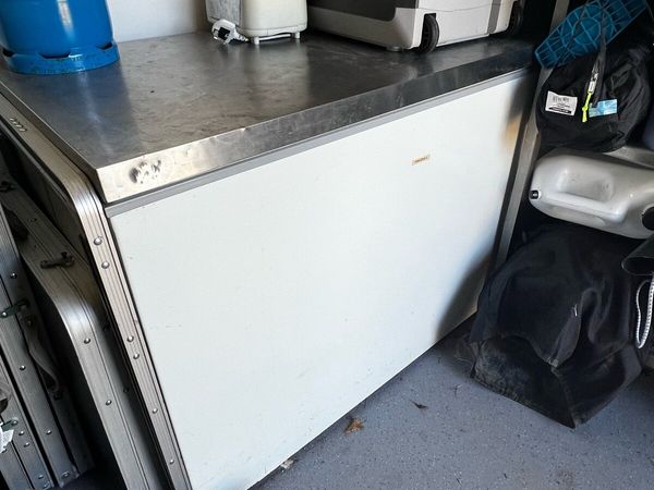Large stainless chest freezer - Main image
