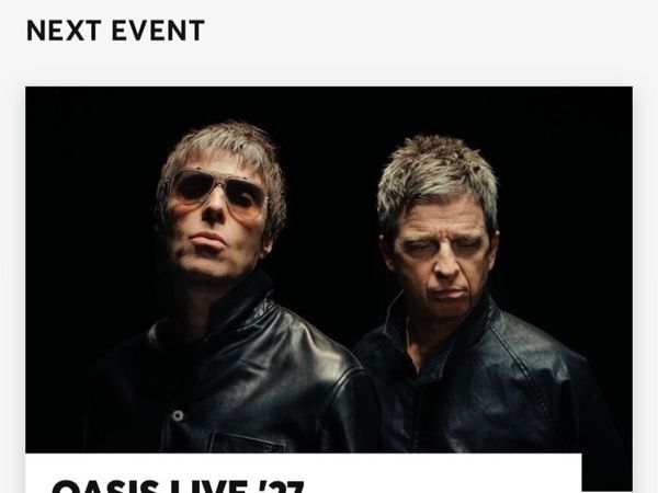 Oasis ticket x 2 Slane Saturday - Main image
