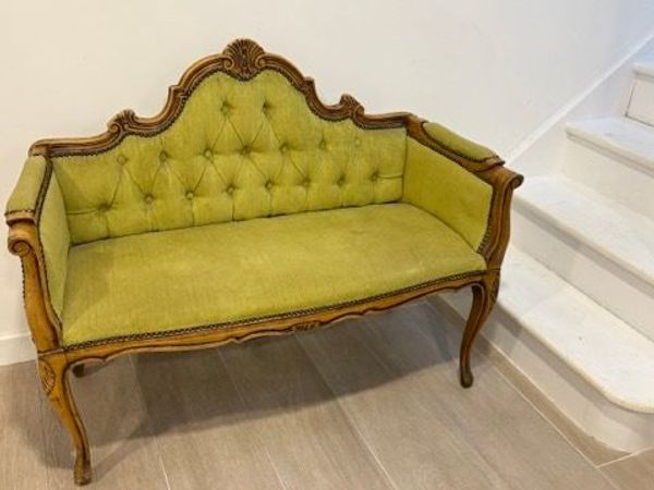 French Love Seat Vintage Settee - Main image