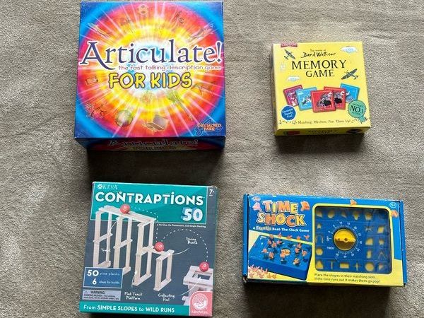 Selection of board games. - Main image