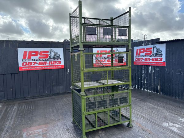 Heavy-duty steel mesh stillage cage - Main image