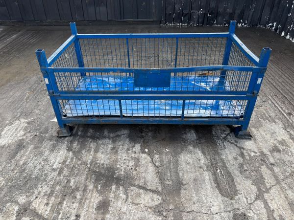 Half-drop gate steel mesh stillage cage - Main image