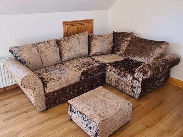 *As New* Corner Sofa With Footstool - Main image