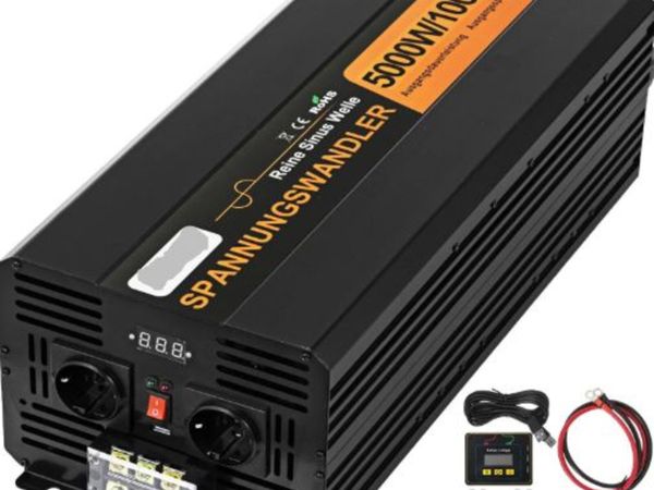 Pure Sine Wave Power Inverter 5000W 24V DC to 230V - Main image