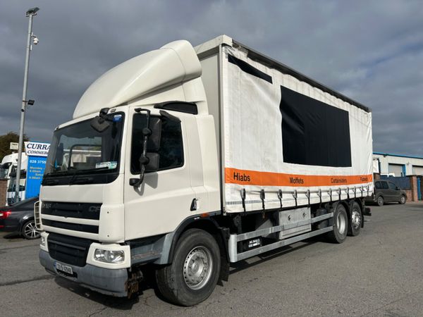 2013 Daf cf 75 310 6x2 Curtainsider Moffett kit - Main image