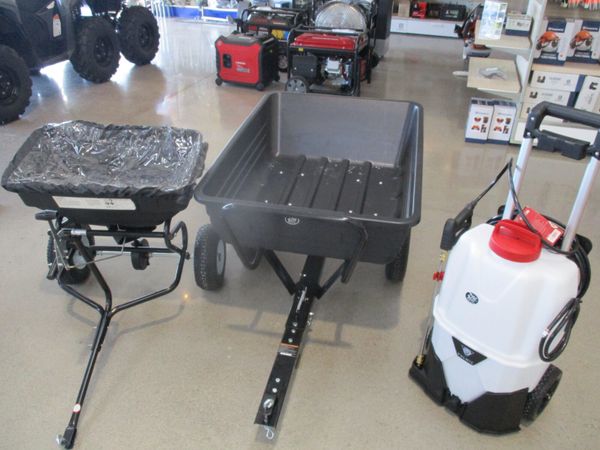 Lawn mower trailer spreader sprayers - Main image