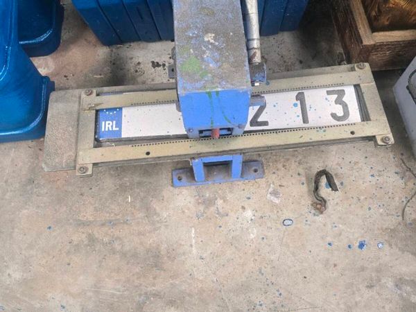 Number plate maker stamper - Main image