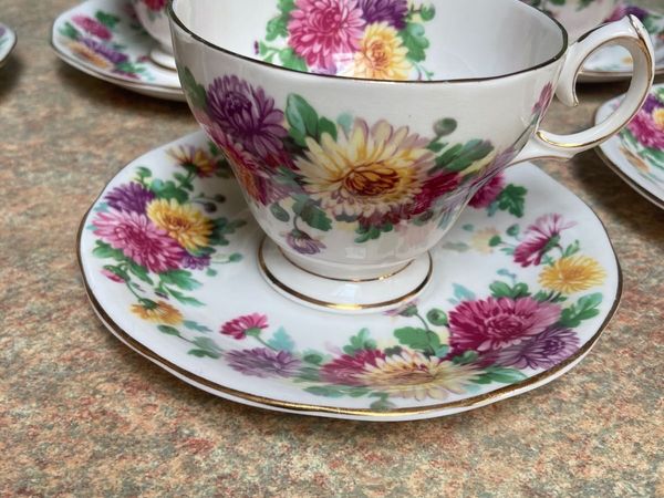 Tea Set - Queen Anne Fine Bone China -Autumn Glory - Main image