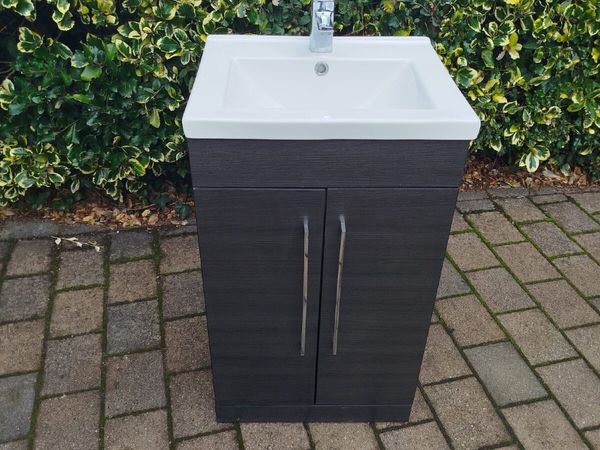 Modern Rectangular Bathroom Sink and Cabinet - Main image