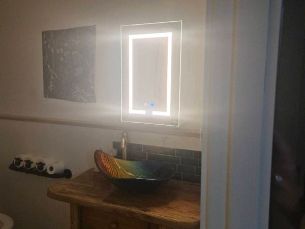 Bathroom cabinet with mirror and Bluetooth New - Main image