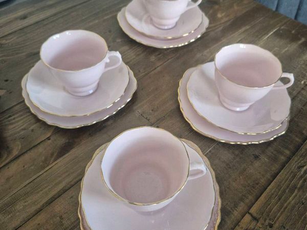 Vitage Pink Vogue Bone China Tea Set - Main image