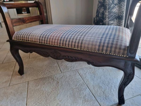Stunning Carved Wooden Bench - Main image