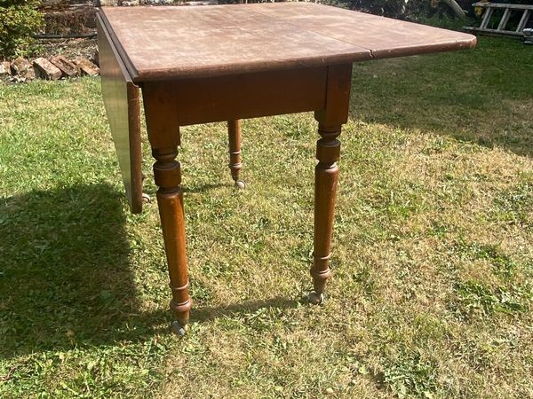 Two Solid Mahogany Drop Leaf Tables - Main image