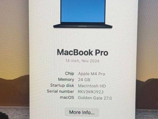 Macbook Pro 14" M4 Pro 24GB 512GB Space Black - Main image