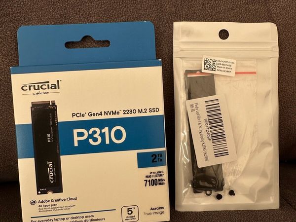 NEW Crucial P310 2TB SSD M.2 2280 NVMe PCIe Gen4 - Main image