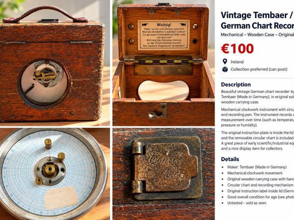 Vintage pigeon racing clock - Main image