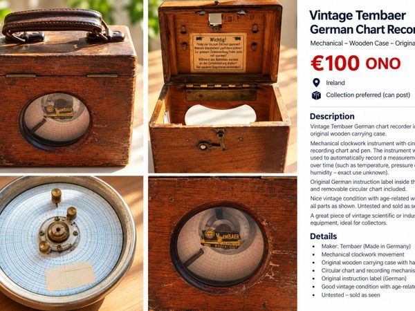 Vintage pigeon racing clock - Main image