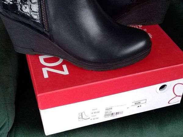 Navy Ankle Boots.2 pair of the same. - Main image