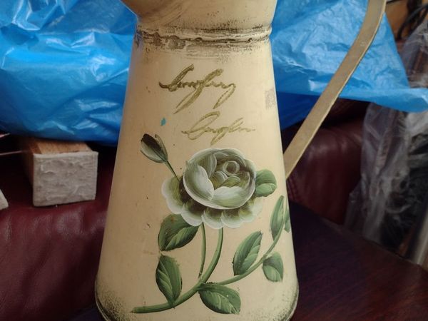 Vintage tin ornament jug - Main image