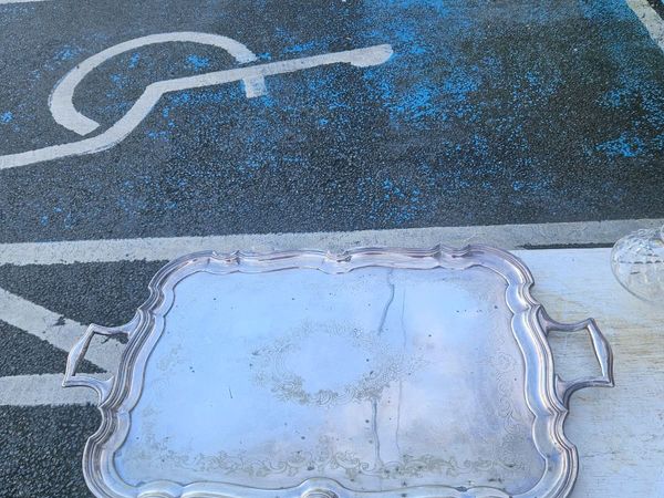 Vintage Antique EPNS Large Tray - Main image