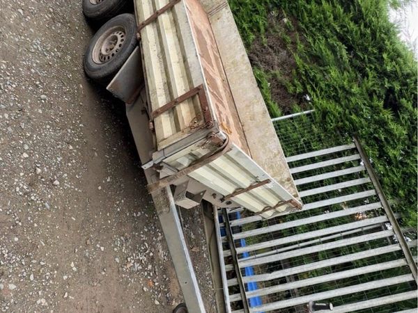 3000kg Heinemann 3 way tipping trailer - Main image
