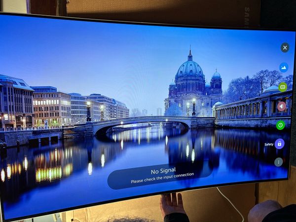 LG 55” Curved 4K OLED Smart TV with Remote - Main image