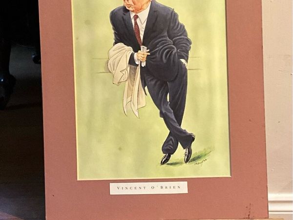 Caricature Print of Trainer Vincent O’Brien - Main image