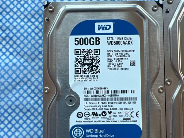 WD 500 gb HDD with Sata connection - Main image