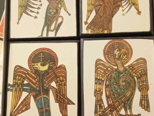 Set Of Four Book Of Kells Vintage Prints - Main image