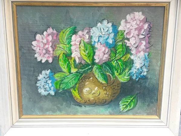 Original Geraldine Sadlier Oil On Board - Main image