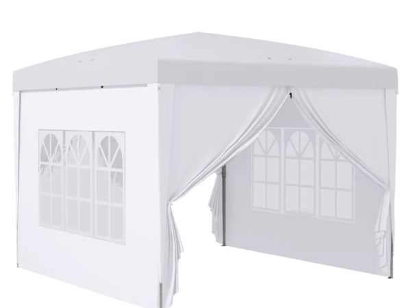 3 x 3m Pop Up Gazebo, Wedding Party Canopy Tent Ma - Main image