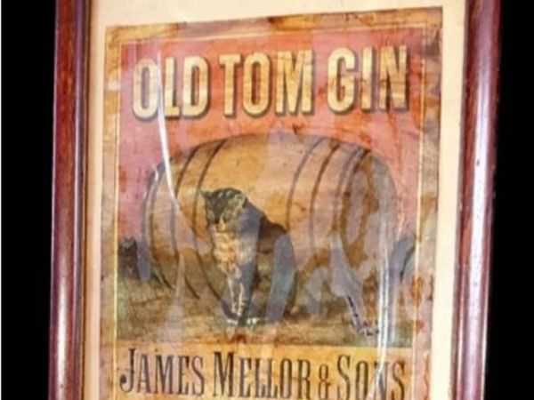 Vintage Old Tom Gin Framed Advertising Print - Main image