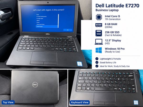 Dell Latitude E7270 Laptop – i5 | 8GB RAM | 256GB - Main image