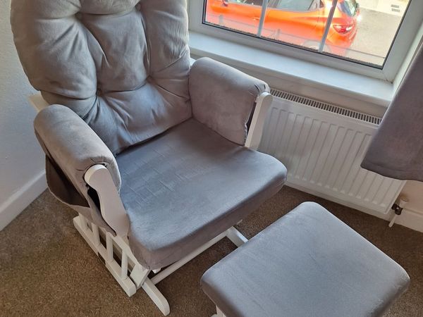 Babylo Brompton Glider Chair & Matching Footstool - Main image