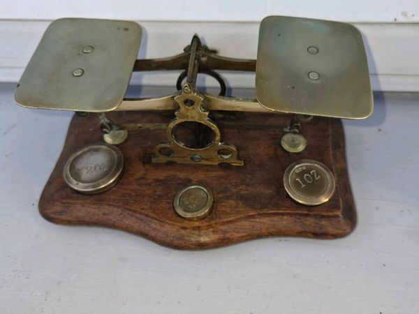 Old post office brass schales - Main image