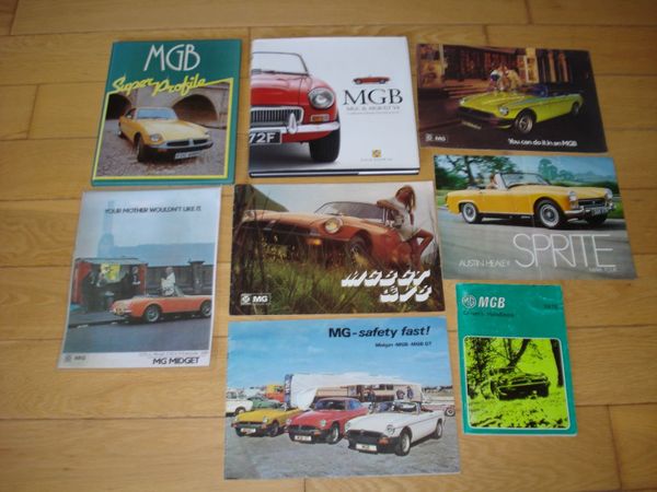 MG, MGB ,MIDGET, SPRITE, SALES BROCHURES & BOOKS. - Main image