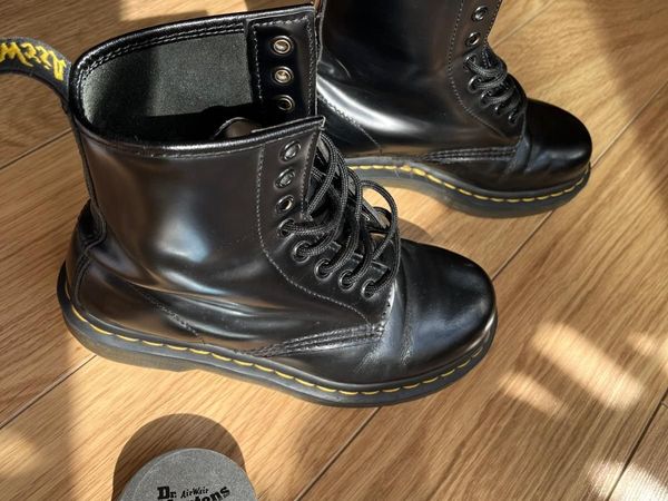 Dr. Martens 1460 Black Boots UK 3 with Polish - Main image