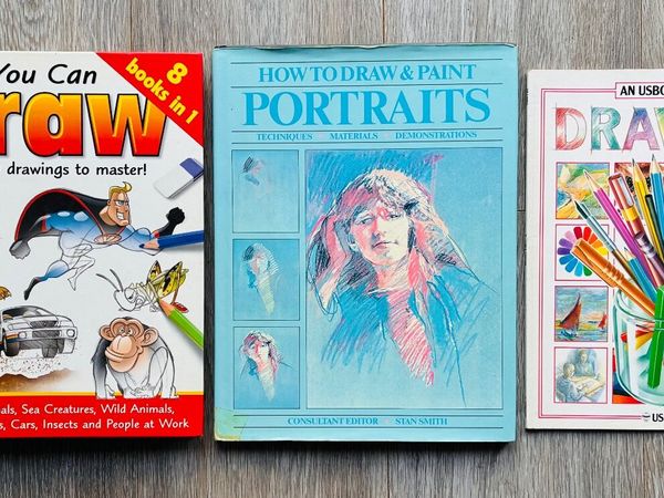 of 3 Art & Drawing Books (You Can Draw, Portraits, - Main image