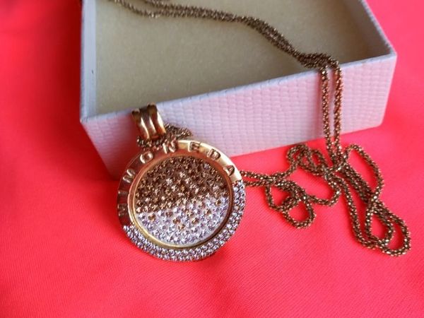 Stunning mia moneda gold plated chain and pendant - Main image