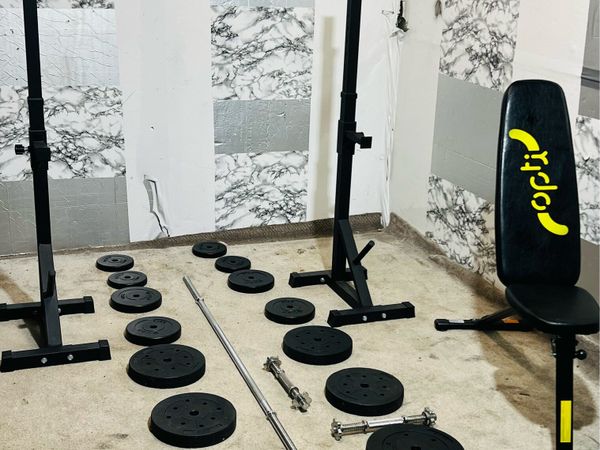 RACK STANDS WEIGHTS BARBELL DUMBBELLS - Main image