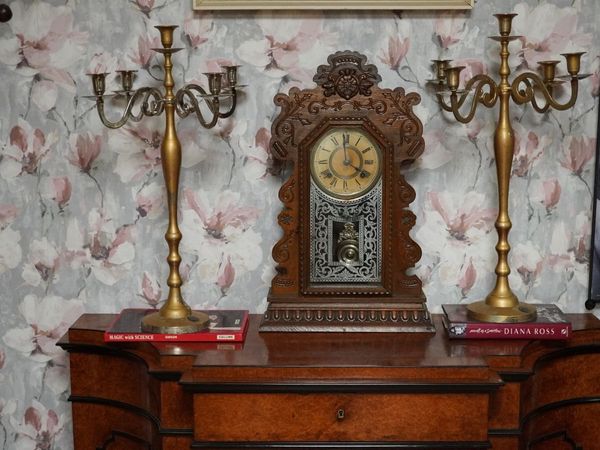 Ansonia Oak Gingerbread Clock - Main image