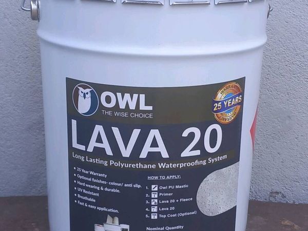 Lava 20 liquid rubber waterproofing - Main image