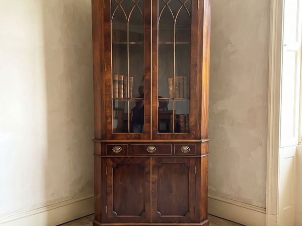 Large Antique Corner Cabinet- Circa 1920s - Main image