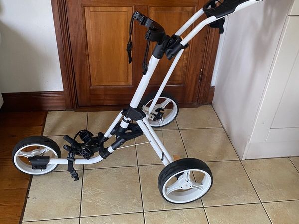 POWAKADDY 3 Wheel Push Trolley & Brake As New - Main image