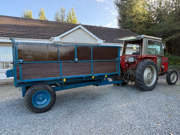Crooks tipping Trailer 10x6 with grain sides - Main image