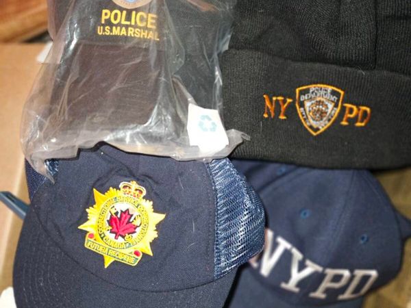 4 Police Themed Hats - Main image
